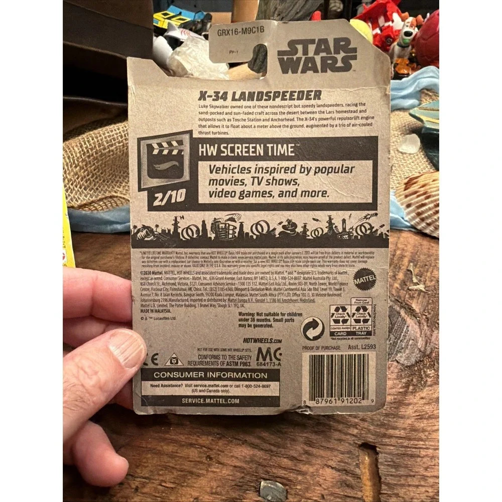 Hot Wheels 2021 A Case  #12/250 Star Wars X-34 Landspeeder HW Screen Time - NEW